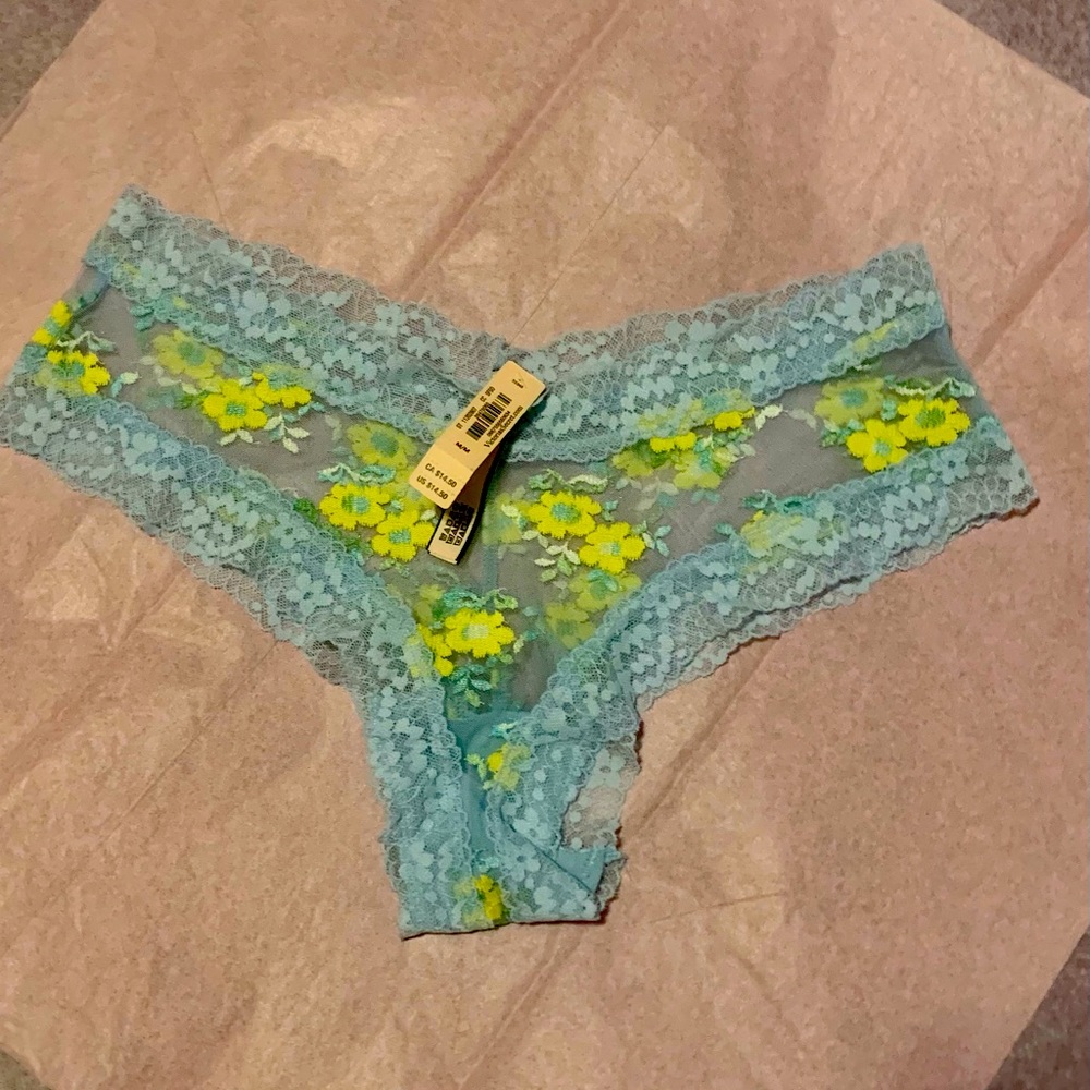 Pink Victoria’s Secret lacy pantie